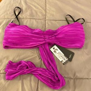 Purple crop/bra top never worn
